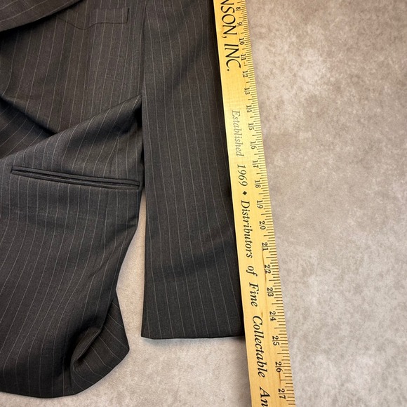 Brooks Brothers 1818 Men's Pinstripe Wool Suit 44R 39W Made in USA Super 110s - Picture 7 of 16